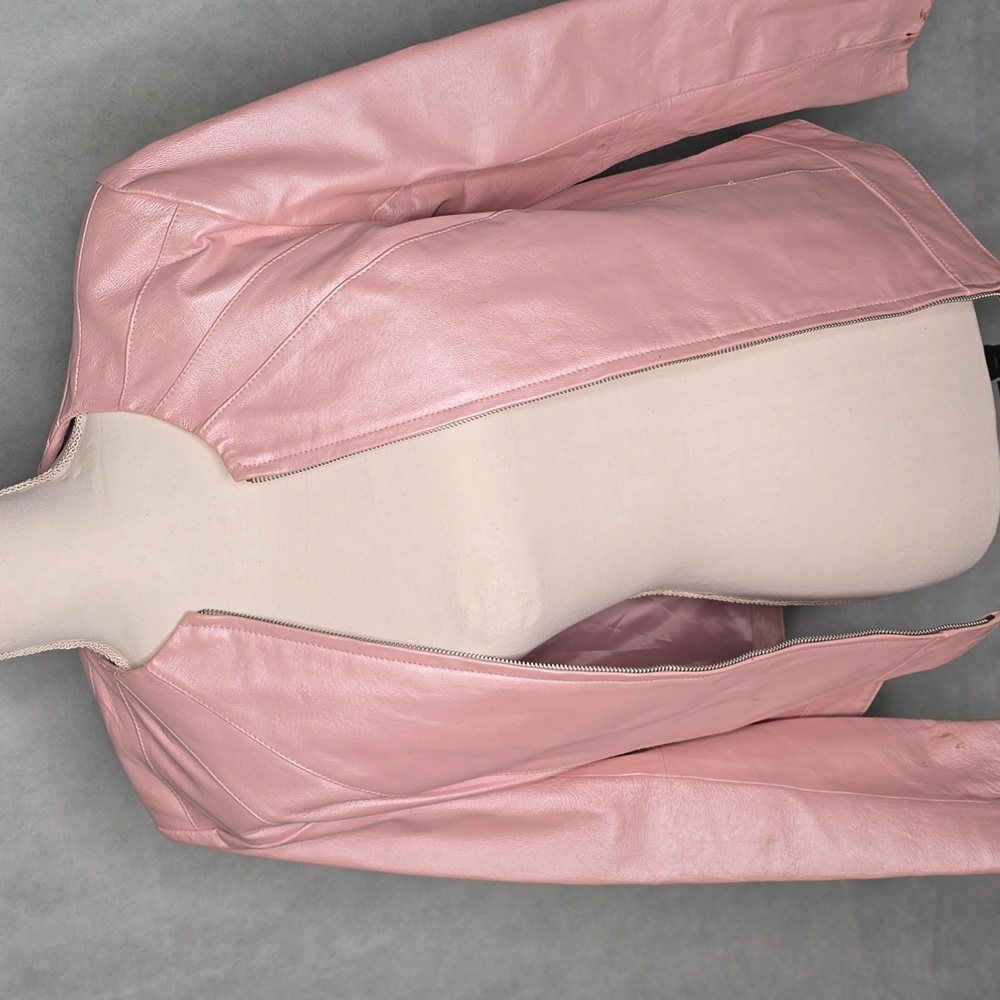 Pink Leather Jacket